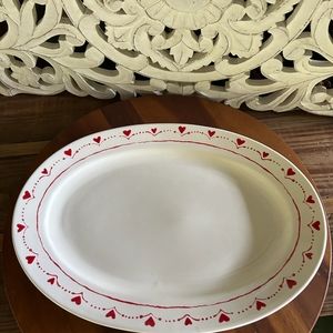 Pottery Barn hand painted serving platter